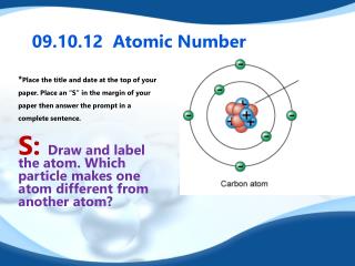 09.10.12 Atomic Number