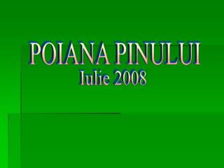 POIANA PINULUI