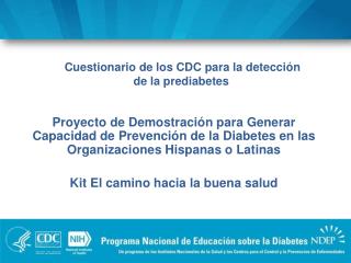 Cuestionario de los CDC para la detección de la prediabetes