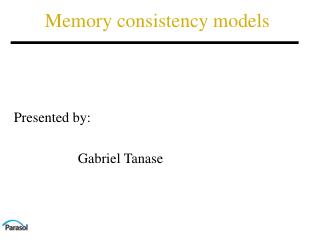 Memory consistency models