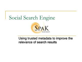 Social Search Engine