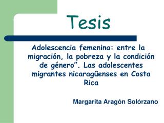 Tesis