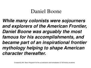 Daniel Boone