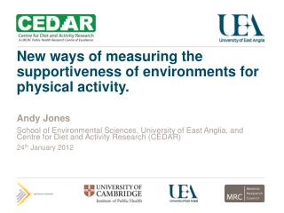 New ways of measuring the supportiveness of environments for physical activity.