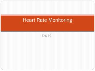 Heart Rate Monitoring