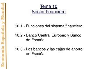 Tema 10 Sector financiero