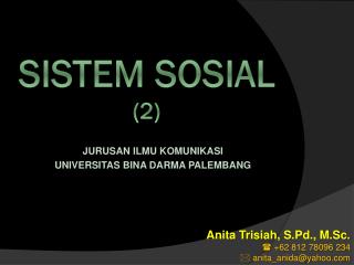 SISTEM SOSIAL (2)
