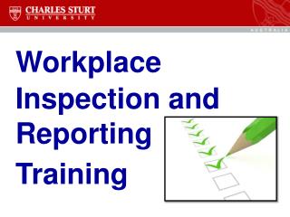 Workplace Inspection and Reporting Training