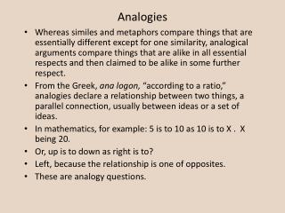 Analogies