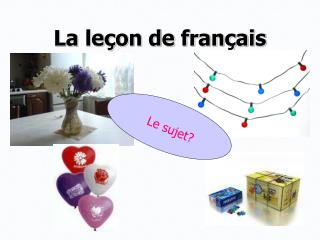 La le çon de français