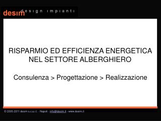 Consulenza &gt; Progettazione &gt; Realizzazione