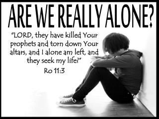 ARE WE REALLY ALONE?
