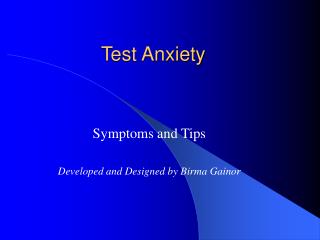 Test Anxiety