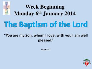 Week Beginning Monday 6 th January 2014