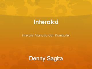 Interaksi