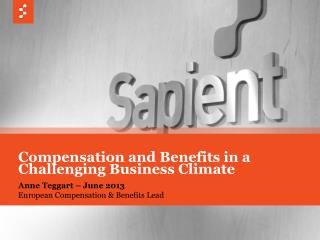 Anne Teggart – June 2013 European Compensation &amp; Benefits Lead