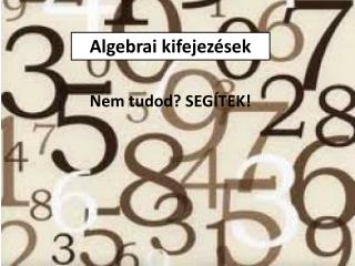 Algebrai kifejezések