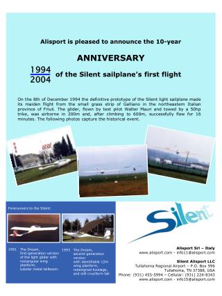 Alisport is pleased to announce the 10-year ANNIVERSARY