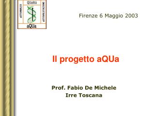 Il progetto aQUa