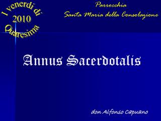 Annus Sacerdotalis