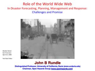 John B Rundle Distinguished Professor, University of California, Davis ( ucdavis )