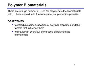 Polymer Biomaterials