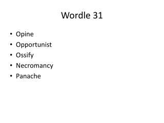 Wordle 31