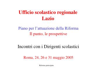 Ufficio scolastico regionale Lazio