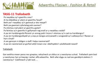 Adwerthu Ffasiwn - Fashion &amp; Retail