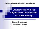 Organization Development and Change