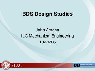 BDS Design Studies