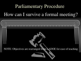 Parliamentary Procedure