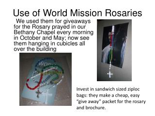 Use of World Mission Rosaries