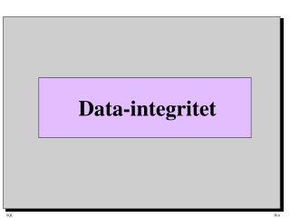 Data-integritet