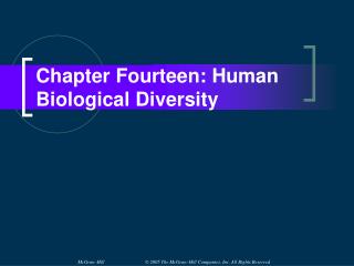 Chapter Fourteen: Human Biological Diversity