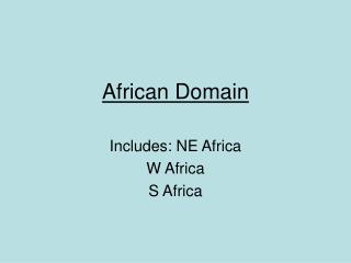 African Domain