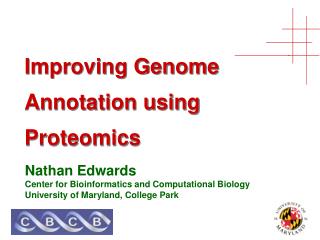 Improving Genome Annotation using Proteomics