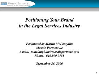 Positioning Your Brand in the Legal Services Industry