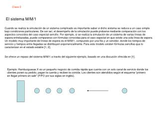 El sistema M/M/1