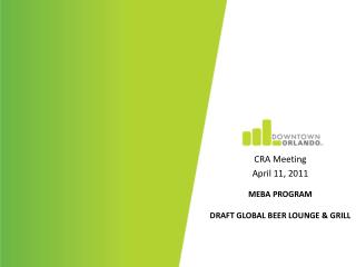 MEBA Program Draft global beer lounge &amp; grill