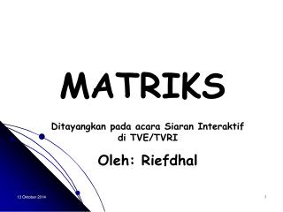 MATRIKS