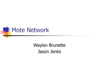 Mote Network
