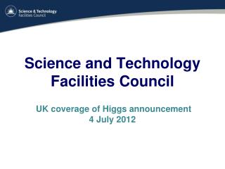 Science and Technology Facilities Council