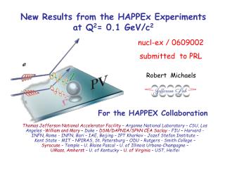 New Results from the HAPPEx Experiments at Q 2 = 0.1 GeV/c 2