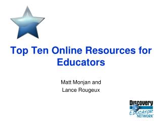 Top Ten Online Resources for Educators