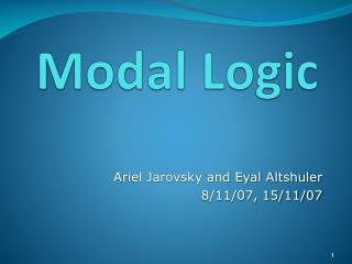 Modal Logic