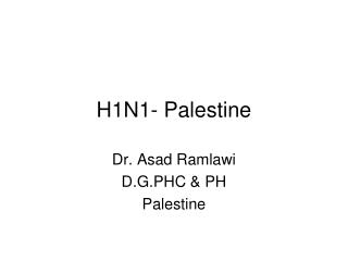 H1N1- Palestine