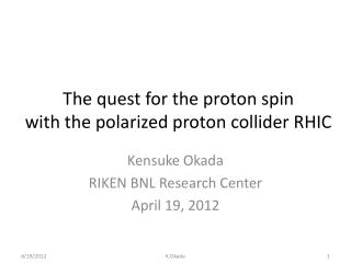 The quest for the proton spin with the polarized proton collider RHIC