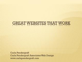 Great Websites that Work