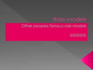 Role models